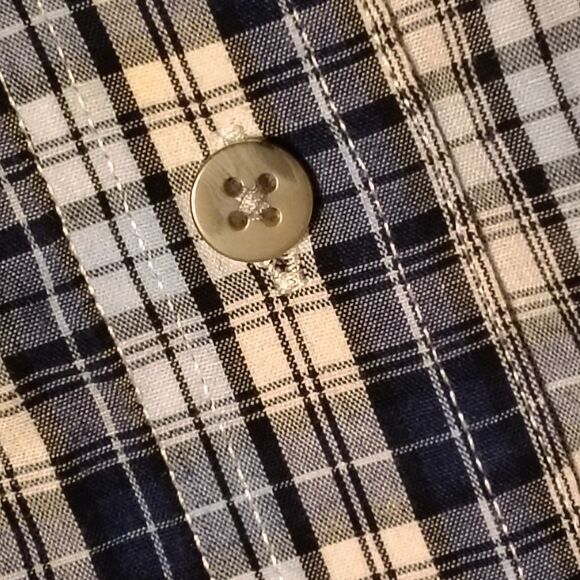 Wrangler Riata Plaid Button Down Long Sleeve Shirt Mens Large - Picture 6 of 9